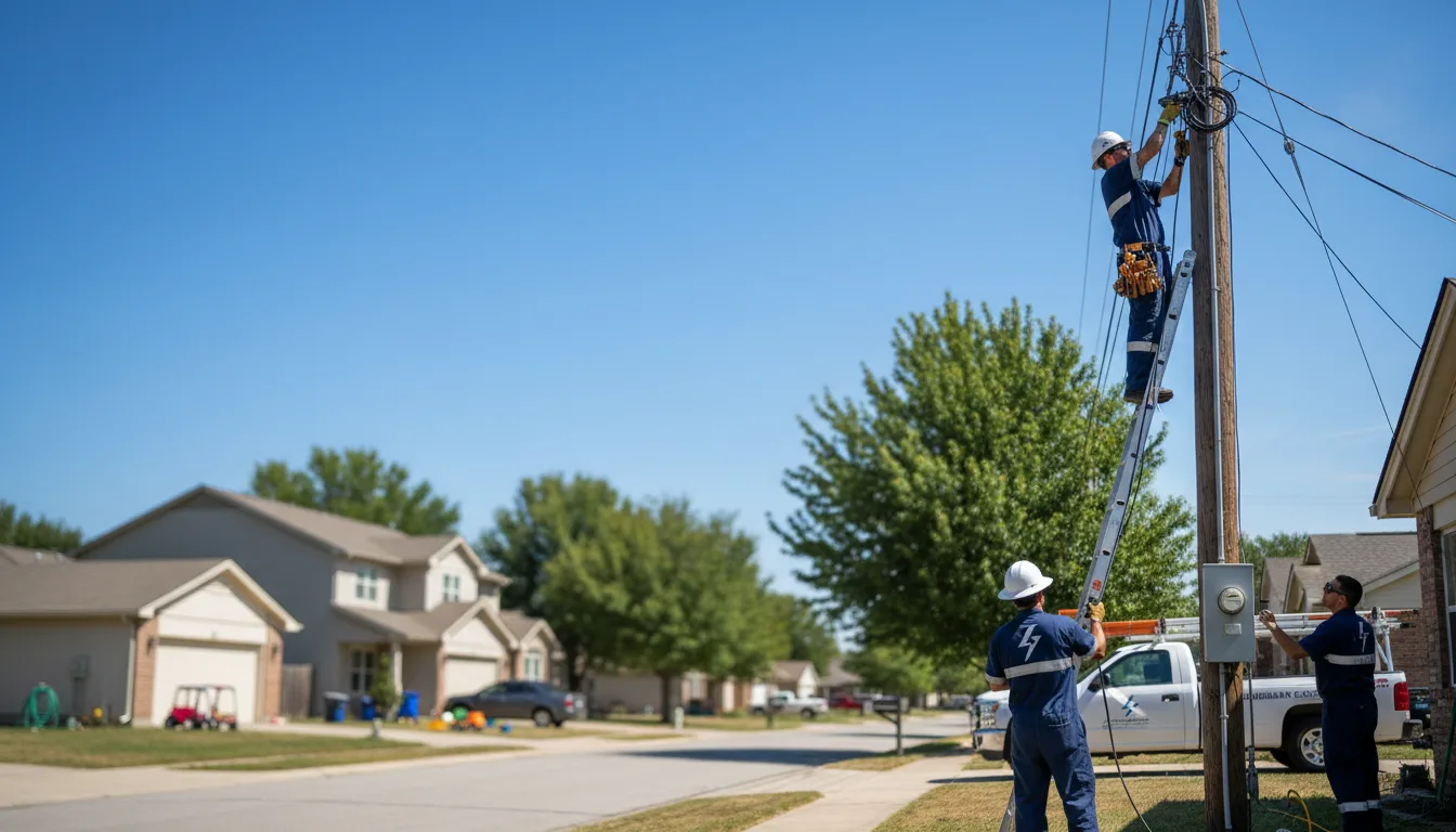 Residential electrician providing installation services in Holloway, OH